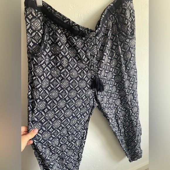 Navy Printed Pants Knox Rose XXL - Picture 5 of 7